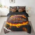thumbnail image 2 of Castle Fairy Boys Girls Football Print Twin Bedding Sets 7-Piece,Ball Gamer Bedding Comforter Set Microfiber,Sport Theme Breathable Sheet Sets,Lightweight Room Decor,Reversible, 2 of 8