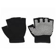 thumbnail image 3 of Guantes de Medio Dedo Bling Bling para Mujer Fitness Color Negro, 3 of 9
