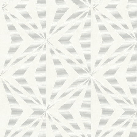 Advantage Monge Silver Geometric Wallpaper