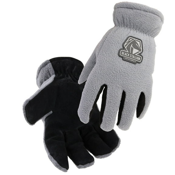 Black Stallion Fuzzyhand Polar Fleece Winter Gloves Medium