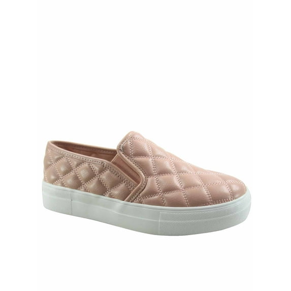 Pouch Women's Flat Slip On Quilted Foam Padded Cushion Sock Fashion Sneakers Shoes