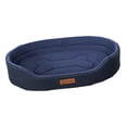thumbnail image 2 of Cama baja del animal doméstico de los bordes delanteros, cama del perro del sofá respirable del gato del rectángulo, cama suave lavable del perrito de , azul m, 2 of 8