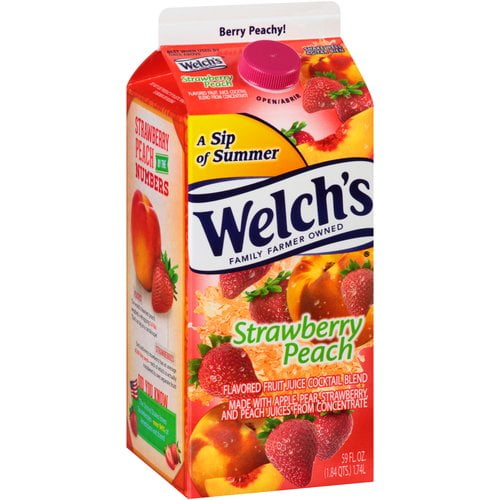 Welch's Strawberry Peach Fruit Juice, 59 Fl. Oz.
