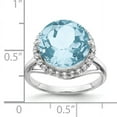 thumbnail image 2 of Sterling Silver White Topaz & Light Swiss Blue Topaz Ring. Gem Wt- 7.75ct, 2 of 2