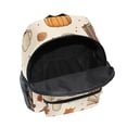 thumbnail image 6 of FORMRS School Backpack with Front Zippered Pocket 12" Student Travel Daypack, Fall Beige Pumpkin, 6 of 6