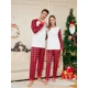 thumbnail image 3 of Conjunto de pijama navideño con estampado a cuadros nuevo de 2024 para familia, adultos, niños, bebés y perros, ropa a juego, pijamas de aspecto suave para hacer uno mismo, 3 of 5