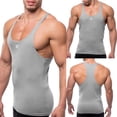 thumbnail image 5 of TAIAOJING Mens Streetwear Style T-Shirts Fashion Sleeveless Shirt Tank Top Bodybuilding Sport Fitness Workout Vest Cotton Shirt, 5 of 6