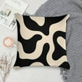 thumbnail image 5 of Black And Beige Modern Art Geometric Pillow Covers,Black And Beige Modern Art Geometric Throw Pillow Covers 20"×20" ,Living Room Sofa Couch Pillow Covers,Decorative Pillow Covers, 5 of 7