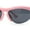 Light Pink - Black, variant on Unique Trendy 90s Sport Half Rim Plastic Fashion Sunglasses All Black
