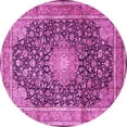 thumbnail image 1 of Ahgly Company Indoor Round Persian Pink Traditional Area Rugs, 5' Round, 1 of 4