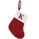 thumbnail image 2 of Seyotauo Knitted Wool Christmas Stocking With Embroidered Letter 7 inch People's Candy Gift Bag Festive Christmas Decorations For Fireplace Tree Hanging Holiday Gift Holder, 2 of 5
