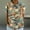 Multicolor#1, variant on GaThRRgYP Womens Blouses,Women's Ladies Fashion Casual Cropped Short Sleeve Printing Loose Shirt Blouse Top Khaki S
