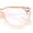 Peach, variant on Classic Narrow Rectangle Horn Rim Blue Light Filter Computer Glasses [Black]