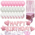 thumbnail image 3 of KAKOWELY 1 juego de globos rosas para fiesta de cumpleaños, kit de decoración para fiesta de cumpleaños, suministros para fiesta, 3 of 4