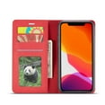 thumbnail image 6 of Dteck Wallet Case with Card Holder PU Leather Flip with Kickstand and Magnetic Closure TPU Shockproof Protective Cover , For iPhone 11 Pro Max 6.5", red, 6 of 6