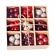 thumbnail image 1 of Bewildely 99 Uds. Adornos de bolas de árbol de Navidad 3cm adornos de bolas de plástico caja de regalo combinación accesorios de decoración de fiesta Kits de decoración para fiestas Rojo Bewildely HA8972-03B, 1 of 6