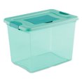 thumbnail image 2 of Sterilite 25 Quart Fresh Scent Stackable Storage Box Container (6 Pack), Aqua, 2 of 11