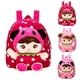 thumbnail image 5 of Bocadillo lindo del juguete de la muñeca de la felpa de la mochila del niño, regalo preescolar del bolso de hombro del bolso de viaje para el niño Rojo Verde Cocina, Decoración y Otros, 5 of 5