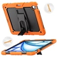 thumbnail image 2 of Rugged Case For iPad Pro 12.9 2021 – 3-Layer Protection Shockproof Stand Cover with Screen Protector, Adjustable Stand, Shoulder Strap, & Pencil Holder -- Orange, 2 of 10