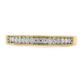 thumbnail image 2 of AFFY 0.10CT Moissanite Diamond Half Eternity Band Ring for Women 14K Yellow Gold over Silver-4, 2 of 8