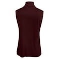 thumbnail image 5 of SNKSDGM Female Tank Top for Women Cropped Loose Women's Tank Tops Loose fit Long Top Tee Womens fit Turtleneck Slim Blouse Shirt Sleeveless Solid Women's Blouse Xxxxxl, 5 of 5