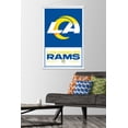 thumbnail image 2 of NFL Los Angeles Rams - Logo 21 Wall Poster with Wooden Magnetic Frame, 22.375" x 34", 2 of 5