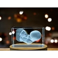 thumbnail image 3 of Four Months Foetus 3D Engraved Crystal Gift – Unique Pregnancy Milestone Keepsake, 3 of 6
