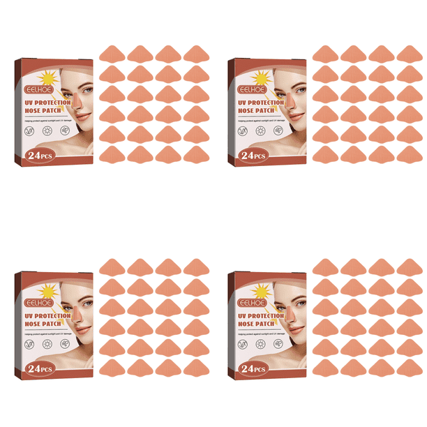 Parche Protección Solar Facial Cómoda para La Nariz Senderismo Y Natación 24 Uds.