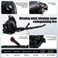 thumbnail image 3 of SHUO Y - 63cc 2-Stroke Backpack Gas Leaf Blower 665 CFM 205 MPH 3HP Heavy Duty Gas Powered Blower with Long Pipe for Lawn Yard Cleaning (Black), 3 of 11