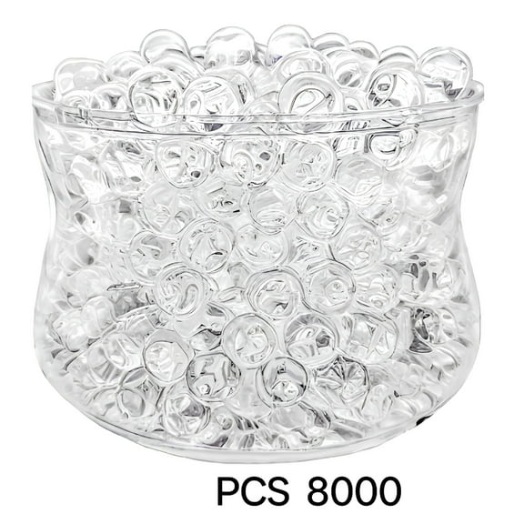 DESIGNICE 12000 Pieces Water Gel Jelly Beads,Vase Filler Beads,Non Toxic Water Beads for Soilless Planting,Wedding Centerpiece,Floral Arrangement,Vase Filler (Mix Colors)