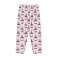 thumbnail image 5 of Goofa Cute Cupcake Printed Soft Pajama Pants for Women, Wide Leg Comfy Casual Lounge Yoga Pants-Large, 5 of 9