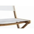thumbnail image 2 of Lucas Teak Outdoor Folding Chair in White Dura-Sling Fabric, 2 of 5