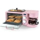 thumbnail image 1 of Breakfast Station Nostalgia 3 en 1, estilo retro, con cafetera, color rosa, 1 of 9