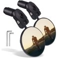 thumbnail image 1 of Espejos de bicicleta 2 piezas Espejos de bicicleta con extremo de barra para manillar Bicicleta Ciclismo Espejos retrovisores, Espejo retrovisor seguro con un espejo de bicicleta para bicicl, 1 of 5