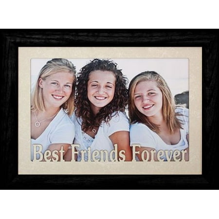 5X7 Jumbo ~ Best Friends Forever Landscape Picture Frame ~ Laser Cream Marbled Matboard (Photos Best Friends Forever)