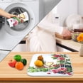 thumbnail image 4 of Ryvnso Roses Flower Wine Dish Drying Mat for Kitchen Countertop 16x18 Small Dish Pad Drainer Rack Dish Sink Mats, 4 of 7