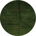 thumbnail image 1 of Ahgly Company Machine Washable Indoor Round Contemporary Dark Forest Green Area Rugs, 3' Round, 1 of 7