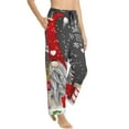 thumbnail image 2 of Balery Traditional Scandinavian Dwarf print Women's Pajama Pants,Ultra Lightweight Pjs,Lounge Pant-Medium, 2 of 9