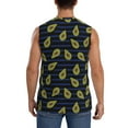 thumbnail image 4 of Kdxio Avocado for Men's Muscle T-shirt,Sleeveless for Workout Running Athletic Gym Lounge Casual, 4 of 7