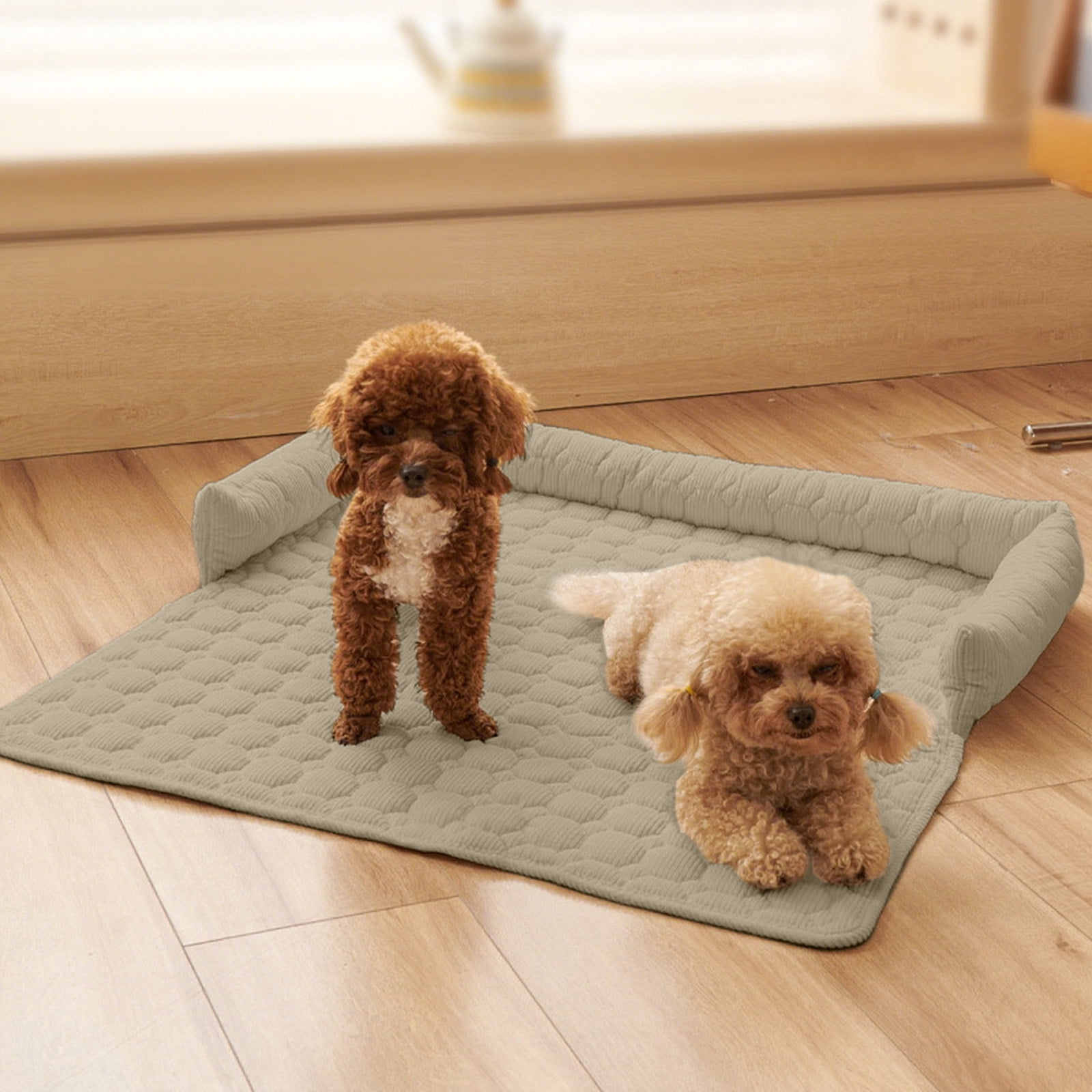 ufeghfjh Pet Sofa Cushion Bed Solid Color Plush Dog Cat Sleeping Nest 75x75cm/29.5x29.5in Washable Furniture Protector for Home Car Beige Khaki Gray Dark Gray Army Green