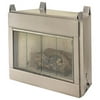 FMI O42NRB 42'' Alpine Outdoor Vent Free Fireplace System - Natural White Stacked Brick Liner