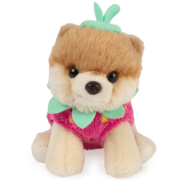 Peluche GUND Boo, el perro más lindo del mundo, fresa, 13 cm
