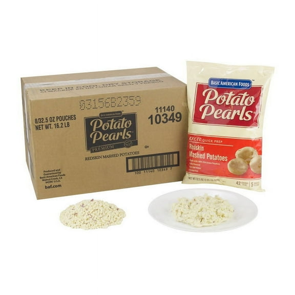 (Price/Case)Potato Pearls(R) Excel(R) Redskin Mashed Potatoes 336 Servings (4 Oz) Per Case 8/32.5 Oz Pchs