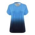 thumbnail image 4 of Womens T Shirts Plus Size Short Sleeve Oversized V Neck Short Sleeved Solid Color Summer Base Shirt Sports T Shirt, 4 of 4
