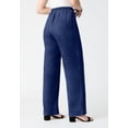 thumbnail image 3 of Roaman's Women's Plus Size Comfort Stretch Wide Leg Jean, 3 of 4