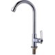 thumbnail image 1 of Single Handle Deck Mount Faucet, Stainless Steel High Arc Sink Faucet for Outdoor RV Boat Garden Use with One Hole Installation, 1 of 5