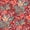 Luau Red Tropical Floral, variant on ARDEN Outdoor Foam Deep Seat Cushions Set, 24x24, Premium High-Density Foam, Never Flattens, Weather-Proof for Patio Chair Sofa Couch, Black Demi Tile