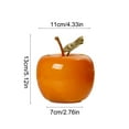 thumbnail image 2 of Ikohbadg Cute Fruit Glass Night Light with Metal Leaves, Decorative Ambient Lamp for Bedroom, Kitchen, Dining Room, Unique Christmas and Birthday Gift Idea, 2 of 6