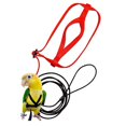 thumbnail image 3 of Bird Harness Adjustable Parrot Nylon Leash For Outdoor Activities Training For Eastern Bluebonnet Parrot Cockatoo Parakeet, 3 of 8