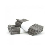 Bare Cotton ECO Basic 100pct Cotton Washcloth (Gray, Set of 24)
